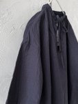 画像3: seasew.／306 スキッパーギャザーブラウス・ネイビー