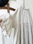 画像4: shizuka's【13】アンティークレースちょうちょ袖ワンピース・生成りA