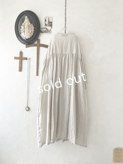 画像6: shizuka's【16】アンティークレースのりぼん結びワンピース・生成りA