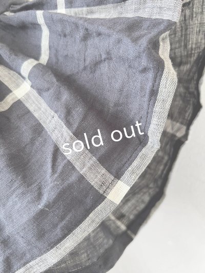 画像5: shizuka's【27】アンティークレースちょうちょ袖ワンピース・ネイビーチェック