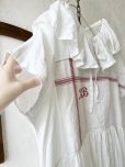 画像4: shizuka's【10】アンティークレースのフリル襟フレンチワンピース・白E