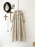 画像6: shizuka's【19】アンティークレースの ドットフリルワンピース・ベージュB