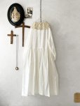 画像5: shizuka's【11】アンティークレースのボリューム袖ワンピース・白A