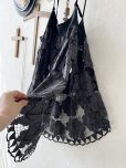 画像4: shizuka's【29】アンティークレースのキャミチュニック・スミクロ