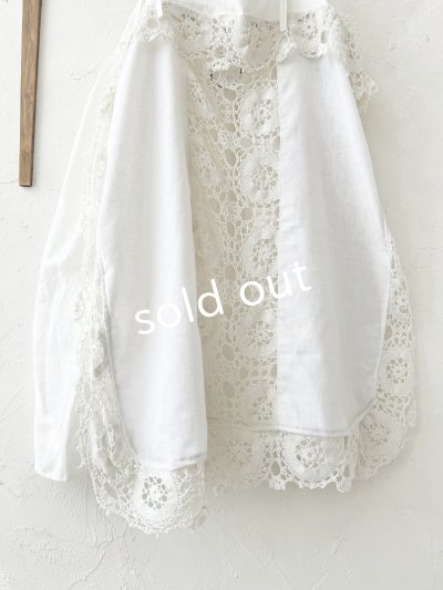 画像3: shizuka's【30】アンティークレースのキャミチュニック・白