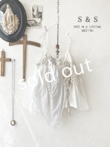 shizuka's【31】アンティークレースのキャミ・白マディラ