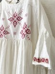 画像3: shizuka's【5】アンティークレースちょうちょ袖ワンピース・白C
