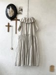 画像5: shizuka's【15】アンティークレースのフリル襟フレンチワンピース・生成りB