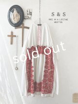 shizuka's【12】アンティークレースのボリューム袖ワンピース・白B