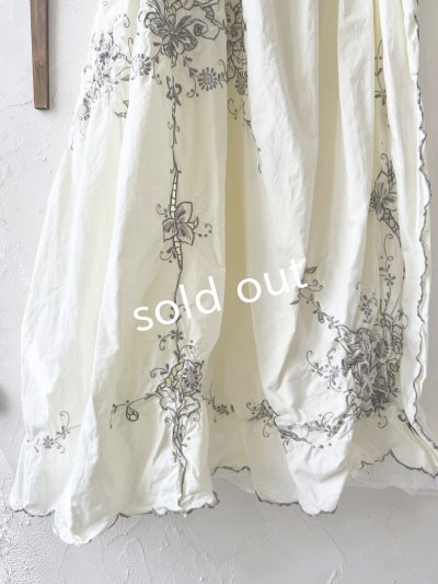 画像3: shizuka's【32】アンティークレースのキャミワンピース・クリーム
