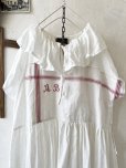 画像2: shizuka's【10】アンティークレースのフリル襟フレンチワンピース・白E (2)