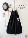 画像1: shizuka's【1】キャミワンピース・黒 (1)