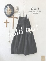 shizuka's【1】キャミワンピース・黒