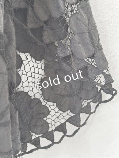 画像5: shizuka's【29】アンティークレースのキャミチュニック・スミクロ