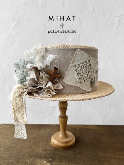 画像1: MiHAT+pollenbienco／Canotier【B】