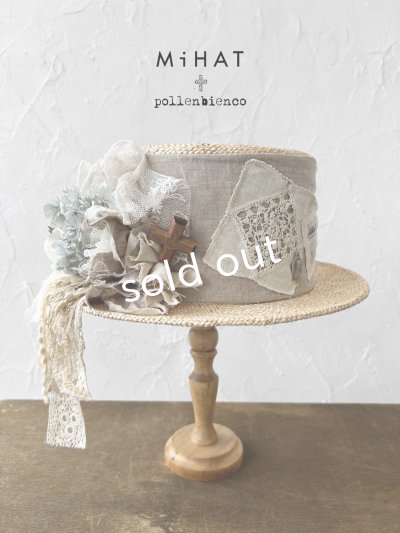 画像1: MiHAT+pollenbienco／Canotier【B】