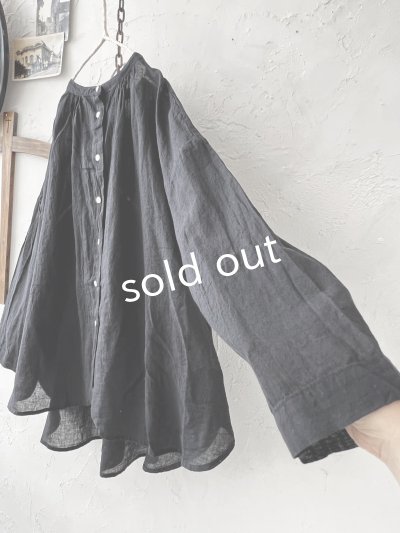 画像4: SO／バックギャザーシャツ・ブラック