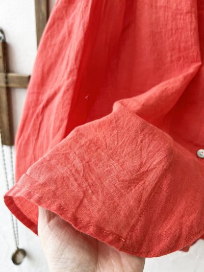 画像5: SO／バックギャザーシャツ・レッド