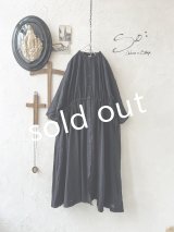 SO／ガーゼギャザーワンピース・ブラック