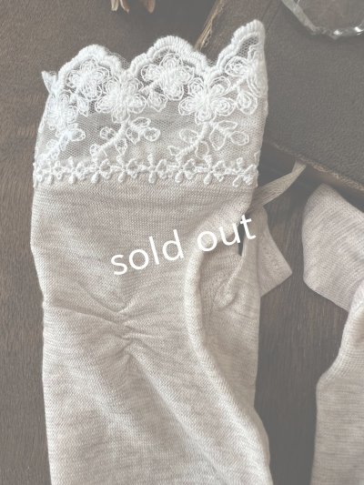 画像4: monami／コットンUVロングアームカバー・３段ギャザー