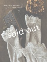 monami／コットンUVセミロングアームカバー・ダブルレース