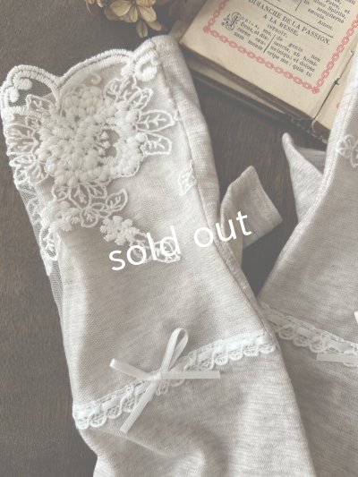 画像3: monami／コットンUVロングアームカバー・リボン