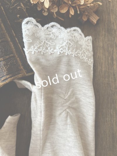 画像3: monami／コットンUVセミロングアームカバー・ダブルレース