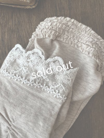 画像5: monami／コットンUVロングアームカバー・３段ギャザー