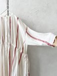 画像7: SO／ガーゼギャザーワンピース・ブルーストライプ