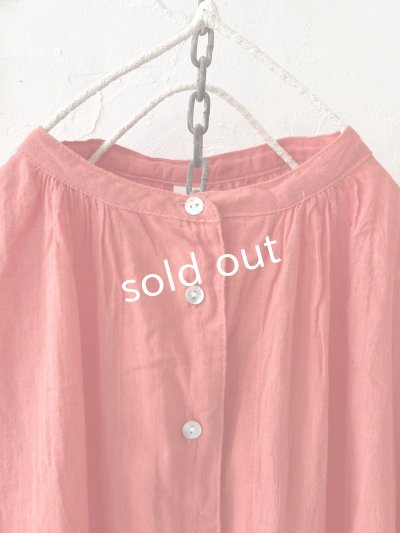 画像3: SO／コットンローンギャザーブラウス・レッド