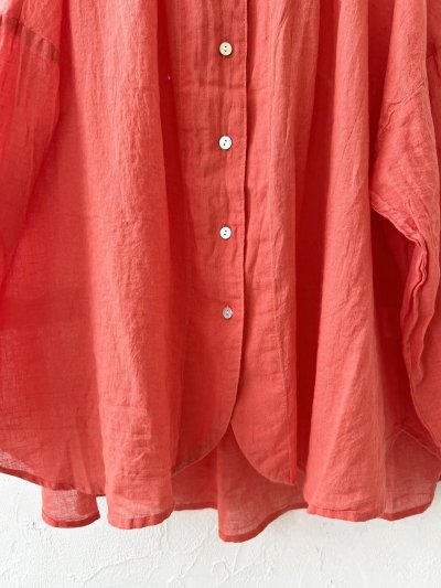 画像4: SO／バックギャザーシャツ・レッド