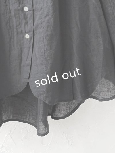 画像3: SO／バックギャザーシャツ・ブラック