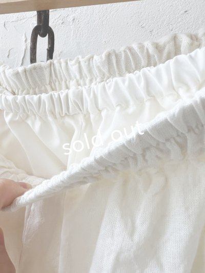 画像3: SO／ペチコート付きサルエルワイドパンツ・ナチュラル