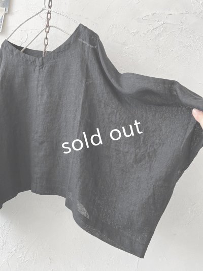 画像4: 08mab/リネンシャンブレーワイドプルオーバー・黒