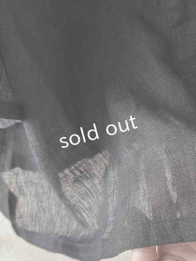 画像4: 08mab/リネンシャンブレーラグランブラウス・黒