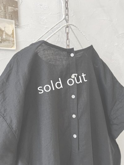 画像6: 08mab/リネン２wayピンタックワンピース・黒