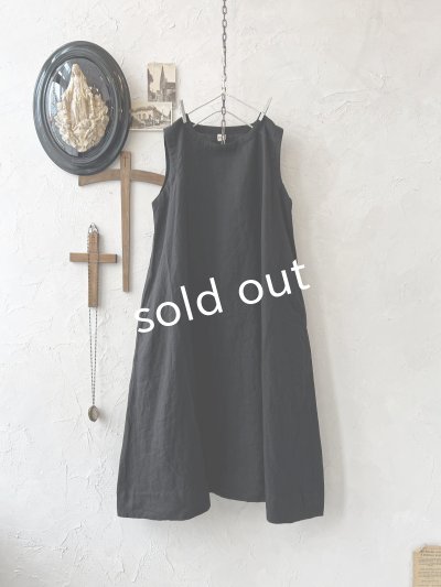 画像7: 08mab/ノースリーブワンピース×トップスset・黒×ライトグレー