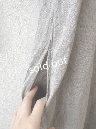 画像6: 08mab/リネンシャンブレーAラインワンピース・黒