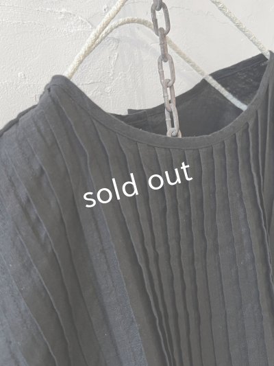 画像4: 08mab/リネン２wayピンタックワンピース・黒