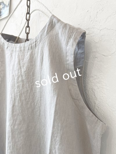 画像7: 08mab/タンクトップ×トップスset・グレー×オフ