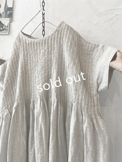 画像5: 08mab/リネン２wayピンタックワンピース・キナリ