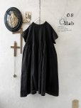 画像2: 08mab/リネン２wayピンタックワンピース・黒 (2)