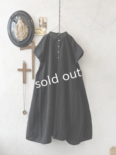 画像5: 08mab/リネン２wayピンタックワンピース・黒