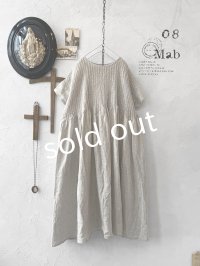 08mab/リネン２wayピンタックワンピース・キナリ