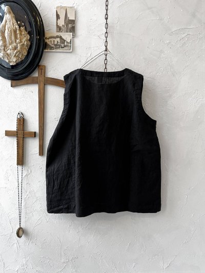 画像6: 【30%OFF SALE】08mab/タンクトップ×トップスset・黒×ライトグレー