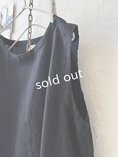 画像9: 08mab/ノースリーブワンピース×トップスset・黒×ライトグレー