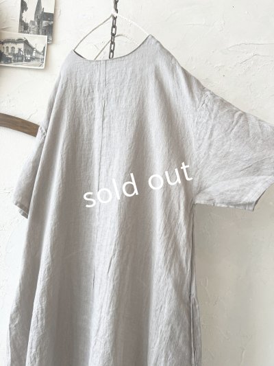 画像7: 08mab/リネンシャンブレーAラインワンピース・ベージュ