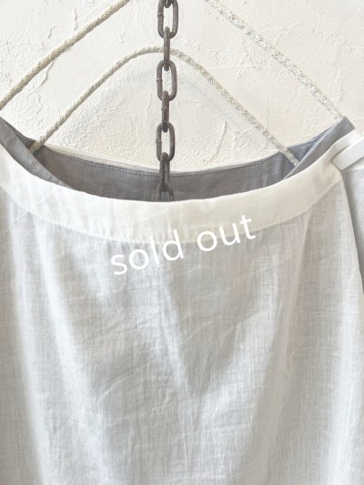 画像3: 08mab/タンクトップ×トップスset・グレー×オフ