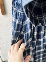 画像6: MARCHE' DE SOEUR／ギャザーワンピース・ブルーグリーンチェック (6)