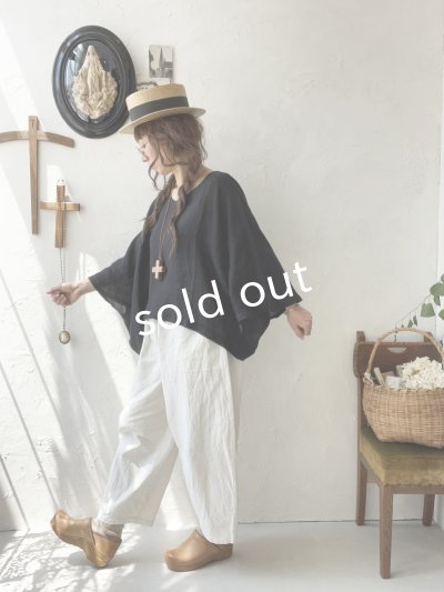 画像9: 08mab/リネンシャンブレーワイドプルオーバー・黒